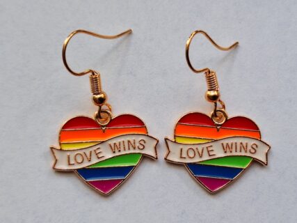 Oorbellen Regenboog Love Wins